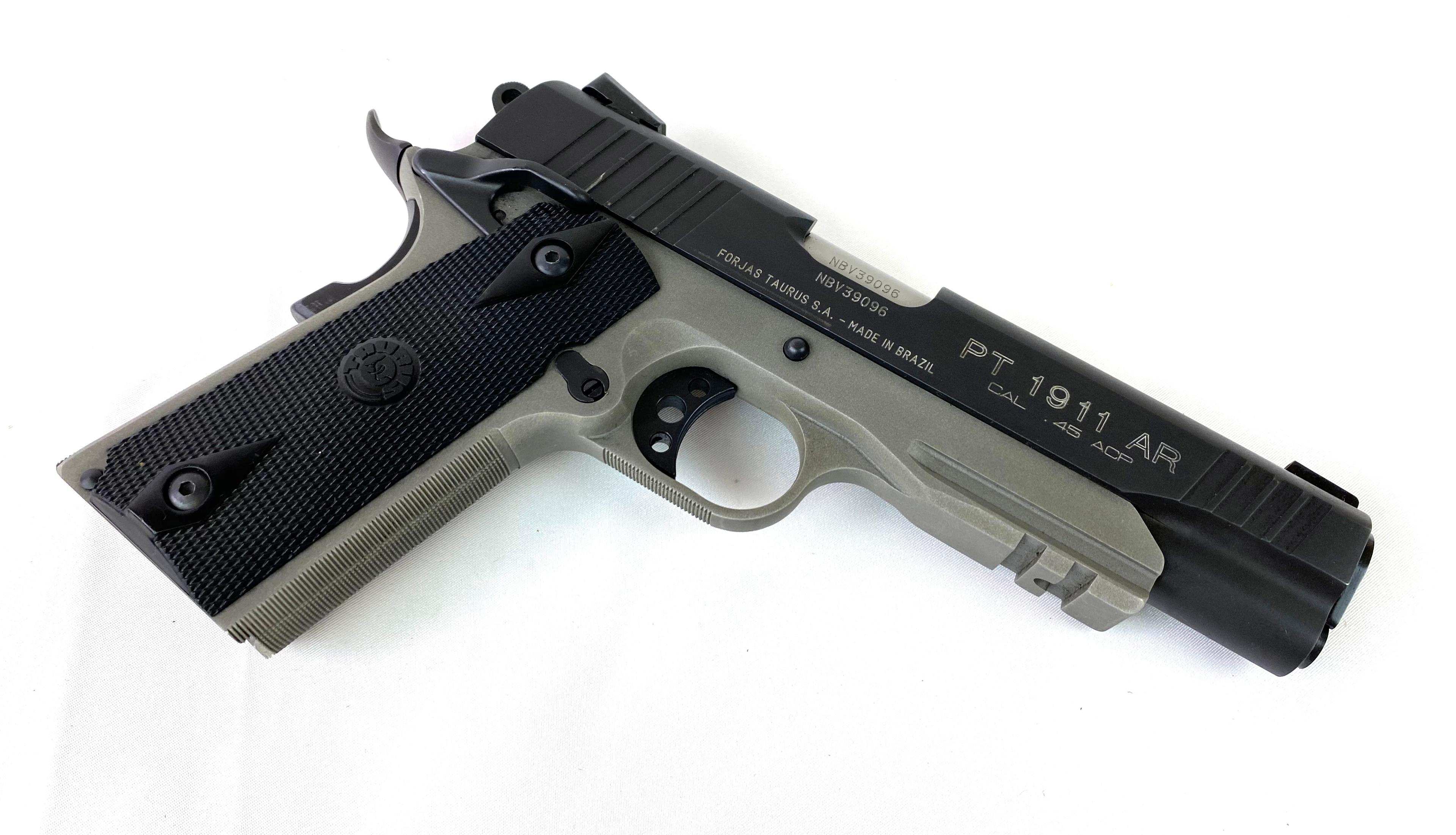 LNIB Taurus PT 1911 AR .45 ACP Two-Tone Semi-Automatic Pistol with Rail