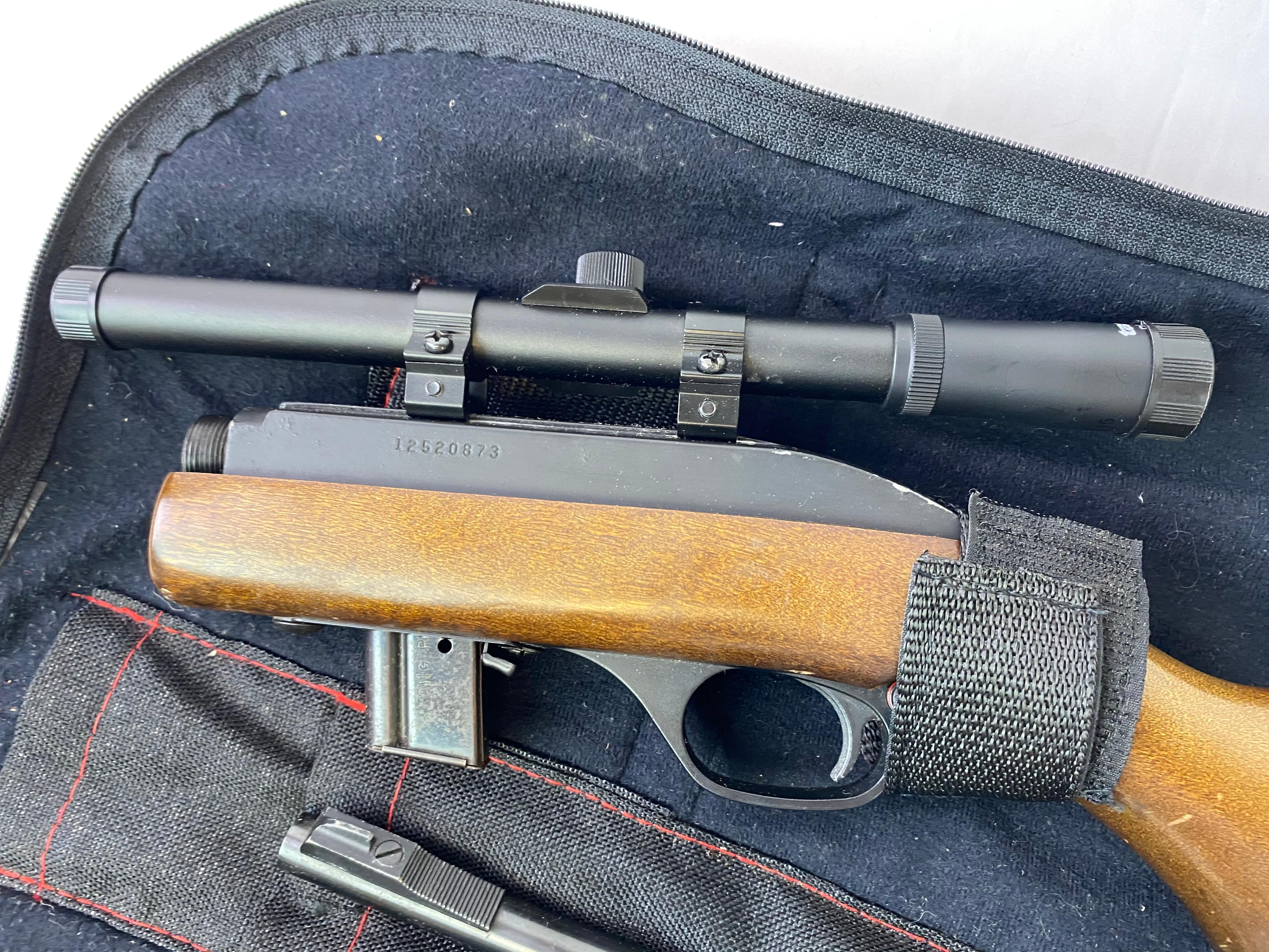 Marlin 70P "Papoose" Take Down .22LR Survival Rifle with Tasco Scope in Soft Case