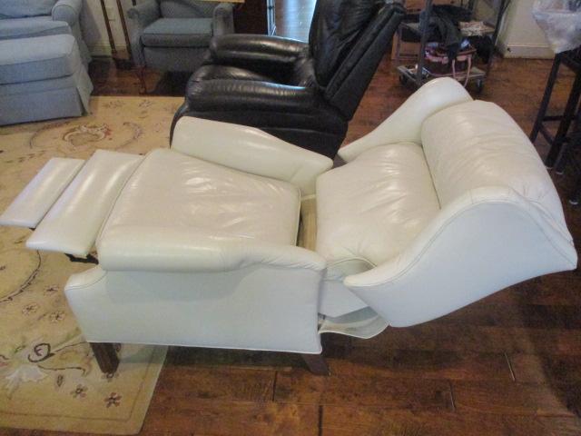 Ethan Allen Leather Wing Back Recliner