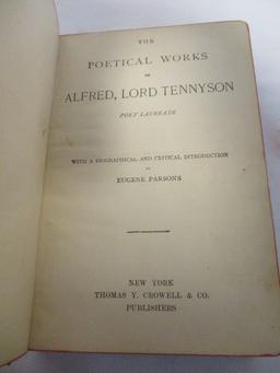 1900 "The Poetical Works of Alfred Lord Tennyson" Leather Bound Book