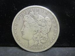 1891O Morgan Silver Dollar