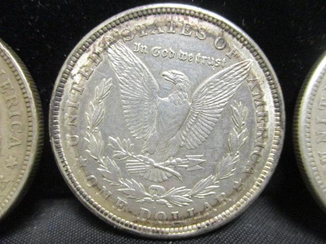 3 Morgan Silver Dollars- 1921, 1921D, 1921S