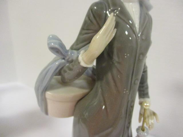 Rare! Retired Lladro Woman with New Hat #5345