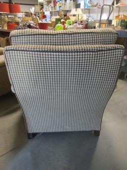 Nice Wesley Hall Upholstered Brown Tone Herringbone Chair