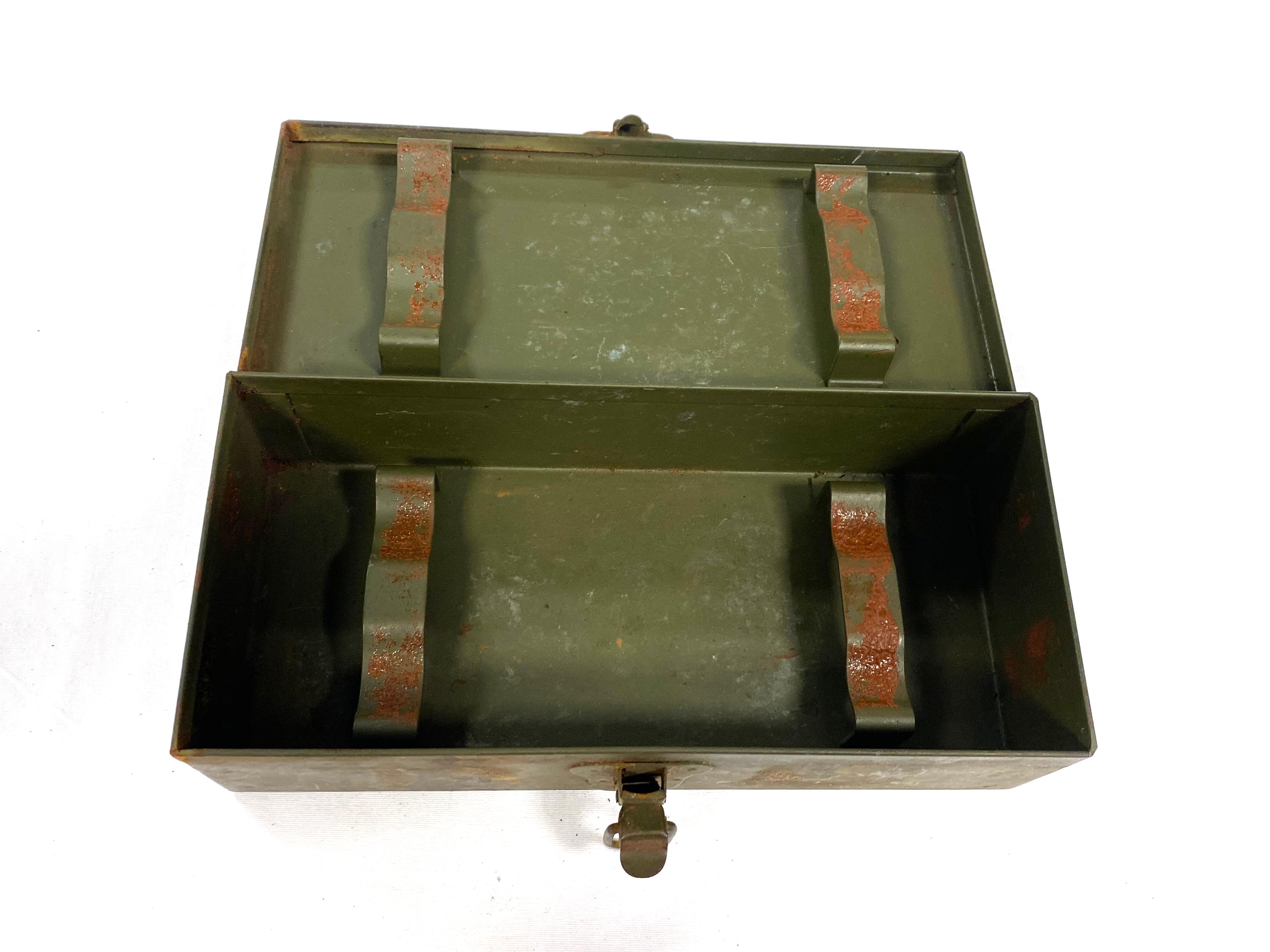 WWII Chest, Packing, M7 Telescopes Metal Box