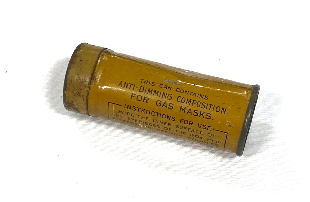 Tin with Anti-Dimming Composition for Gas Masks