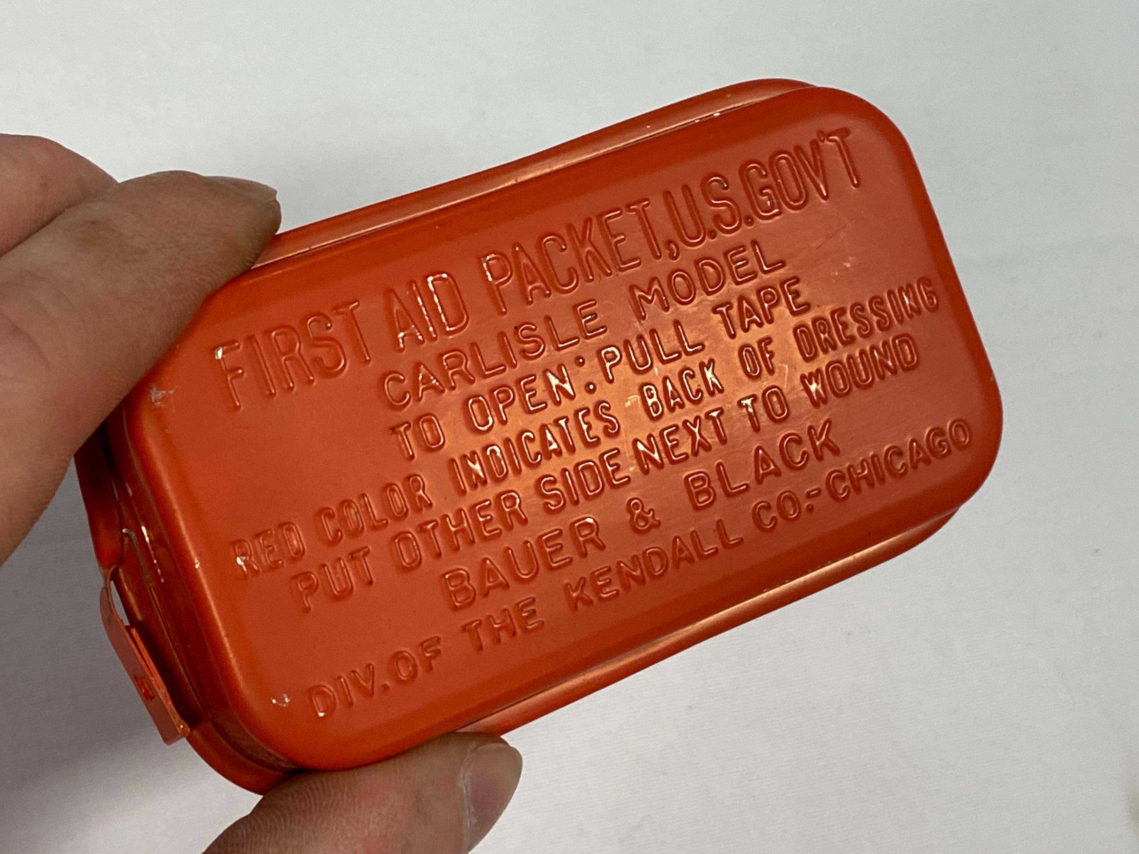 US Gov't Model First Aid Packet Carlisle Model Sealed