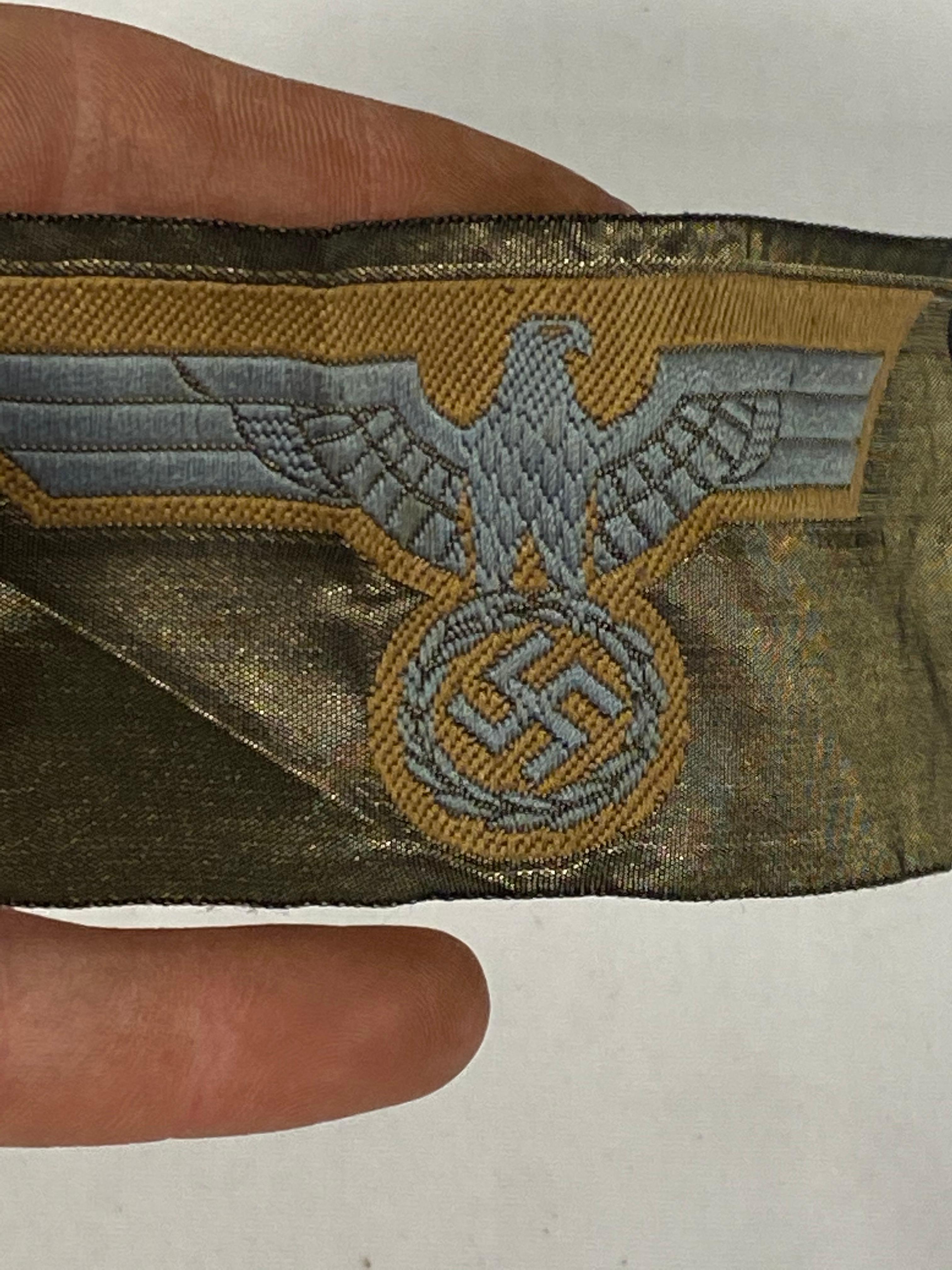 German Nazi Eagle Ribbon Patch