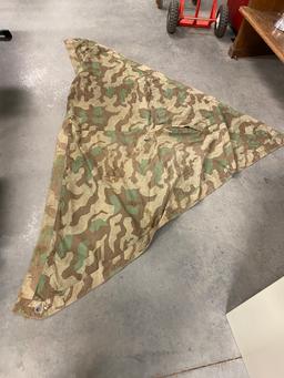 US WWII Military Shelter Triangle Half Camouflage