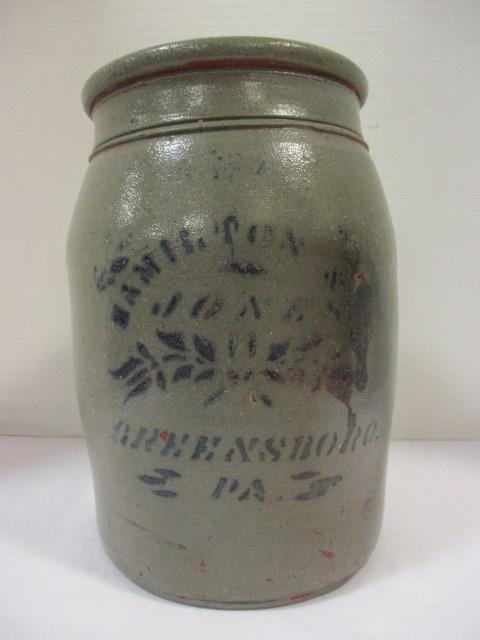 Hamilton & Jones Stoneware Crock