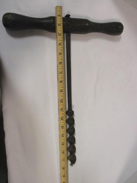 Vintage Barn Beam T Handle Auger Drill