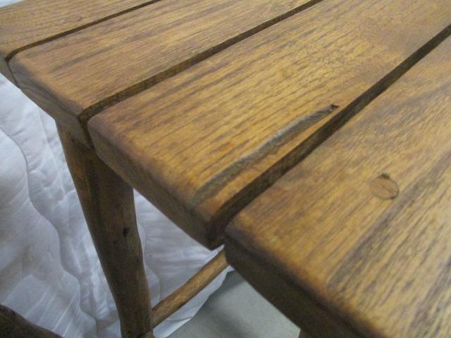 Pair of Rustic Log Bar Stools