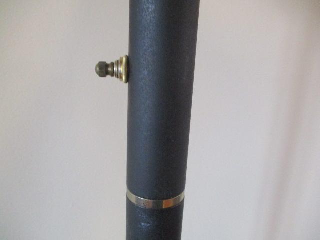 Black Halogen Torchiere Floor Lamp