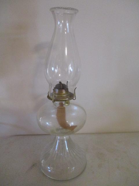 Vintage P&A Oil Lamp with Shade