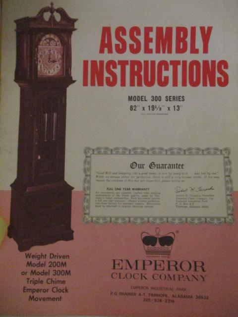 Emperor Clock Co. Walnut 300M Weight Driven Grandfather Clock