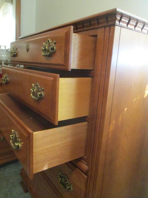 Kincaid Solid Oak Three Over Two Chest