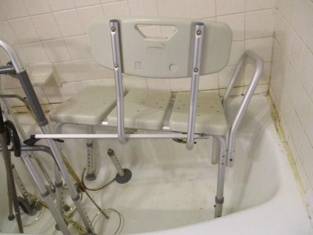 Wide Shower Seat, Walker and Canes