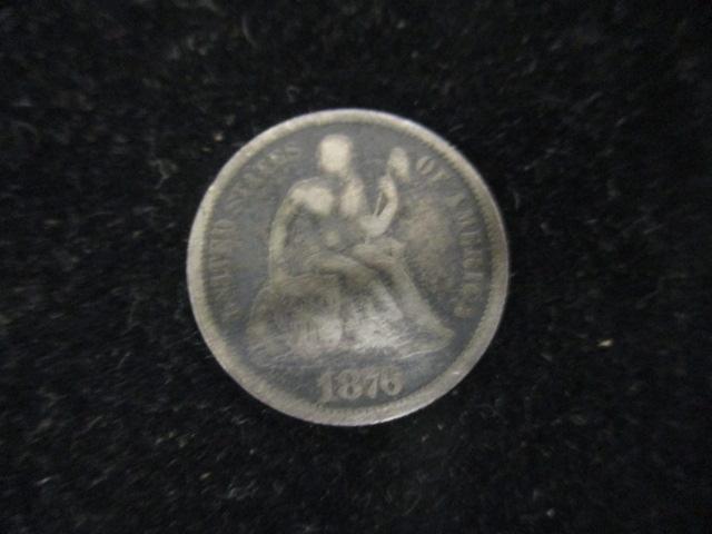 1876 Liberty Seated Dime