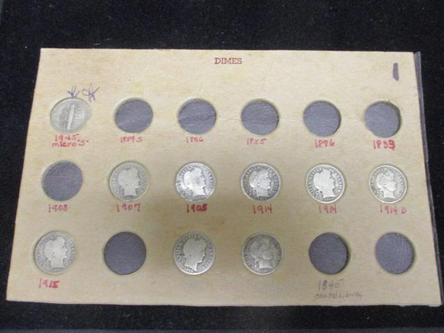 Lot of 9 Dimes