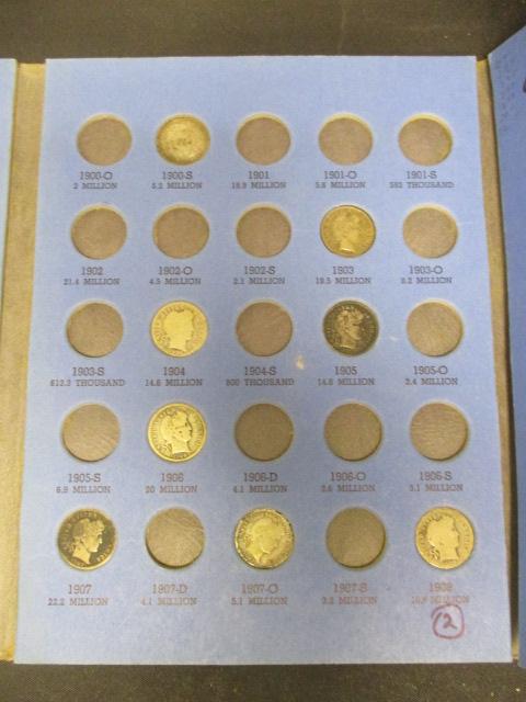 Lot of 24 Barber Dimes in Book