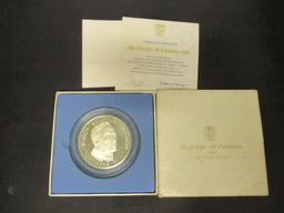 1974 Panama 20 Balboas Coin in box w/ COA