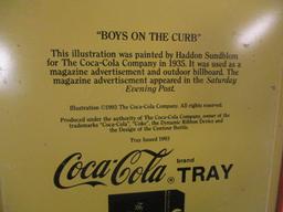 Boys on the Curb 1993 Coca-Cola Metal Tray