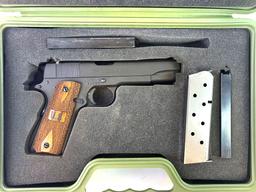 Excellent Springfield Armory GI Full Size 1911-A1 Mil-Spec Parkerized .45 ACP Pistol in Case