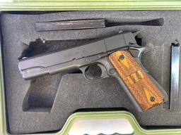 Excellent Springfield Armory GI Full Size 1911-A1 Mil-Spec Parkerized .45 ACP Pistol in Case