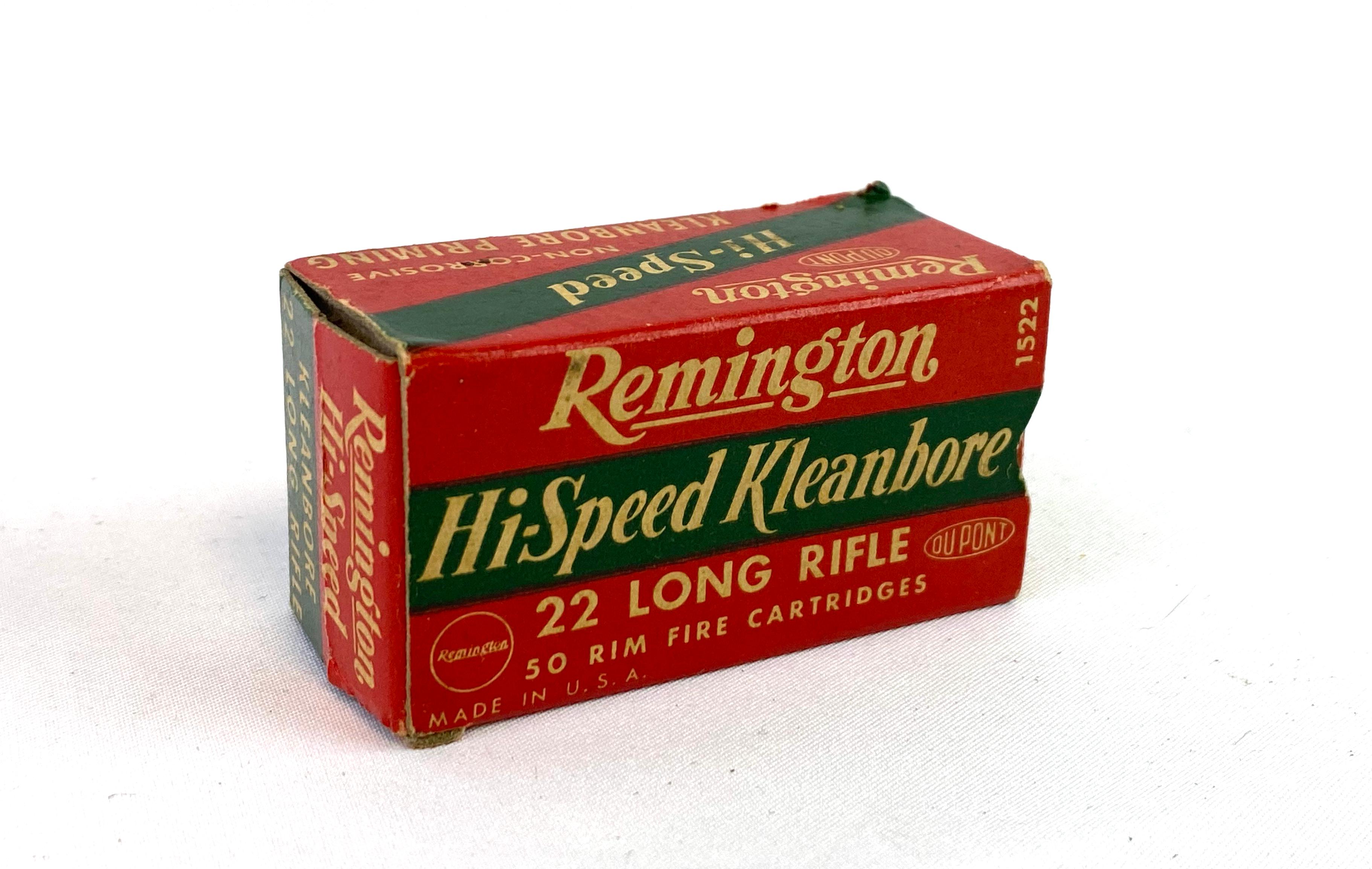 50rds. Remington Hi-Speed Kleanbore .22 LR Ammunition