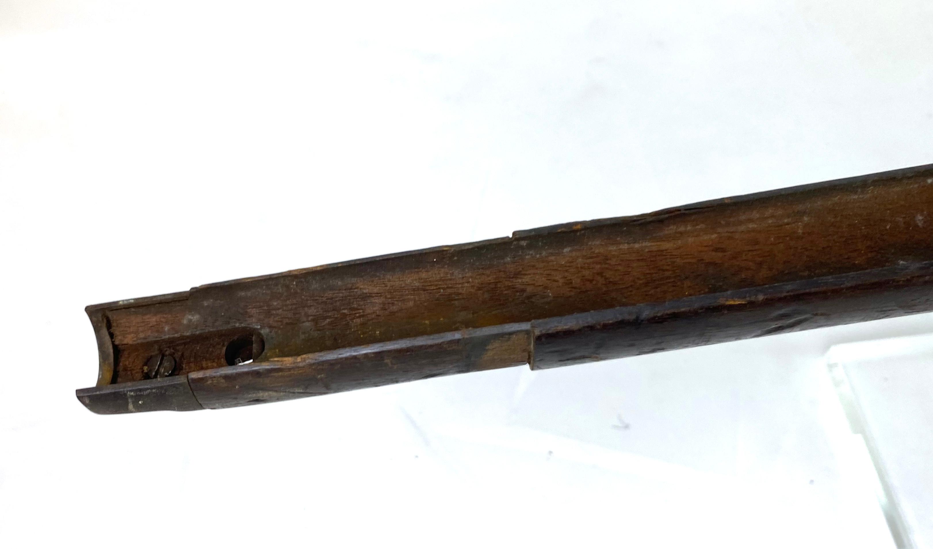 Unknown Old Wooden Musket Stock