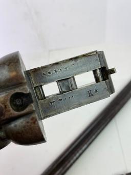 Antique Progress Machine Made Belgian 12 GA. SXS Double Barrel Exposed Hammer Shotgun