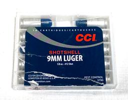 NIB 10rds. CCI Shotshell 9mm #12 Shot Pest Control Ammunition