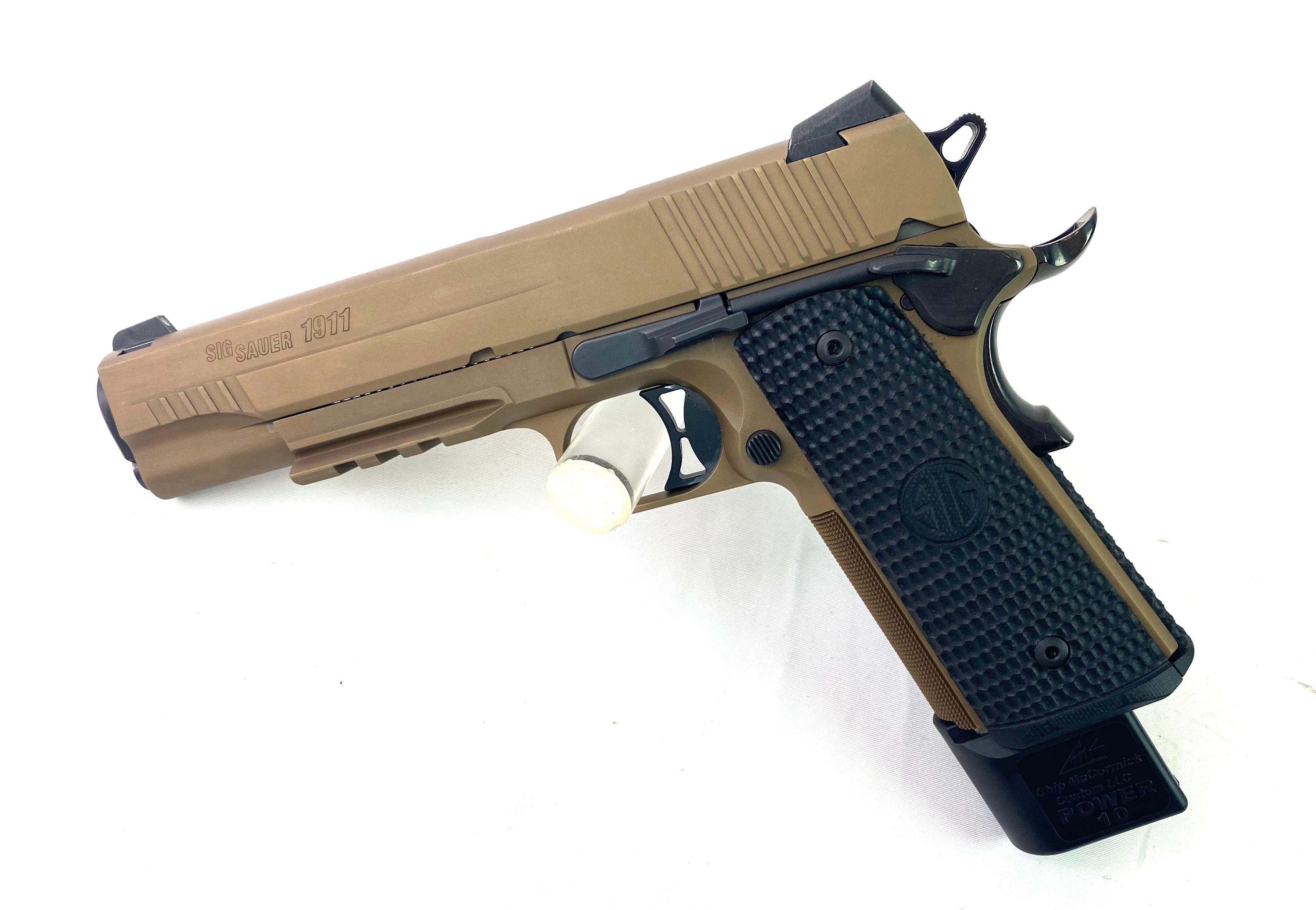 LNIB SIG SAUER 1911 Emperor Scorpion Full Size .45 ACP Pistol w/ 3 Magazines