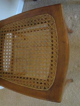 Antique Birdseye Maple Side Chair with Caned Seat