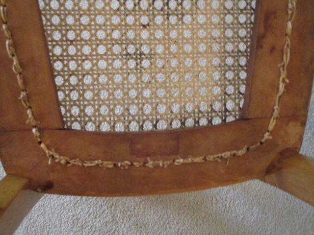 Antique Birdseye Maple Side Chair with Caned Seat