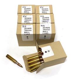 140rds. of 7.62x51mm NATO (.308 Win) BALL L2A2 Ammunition