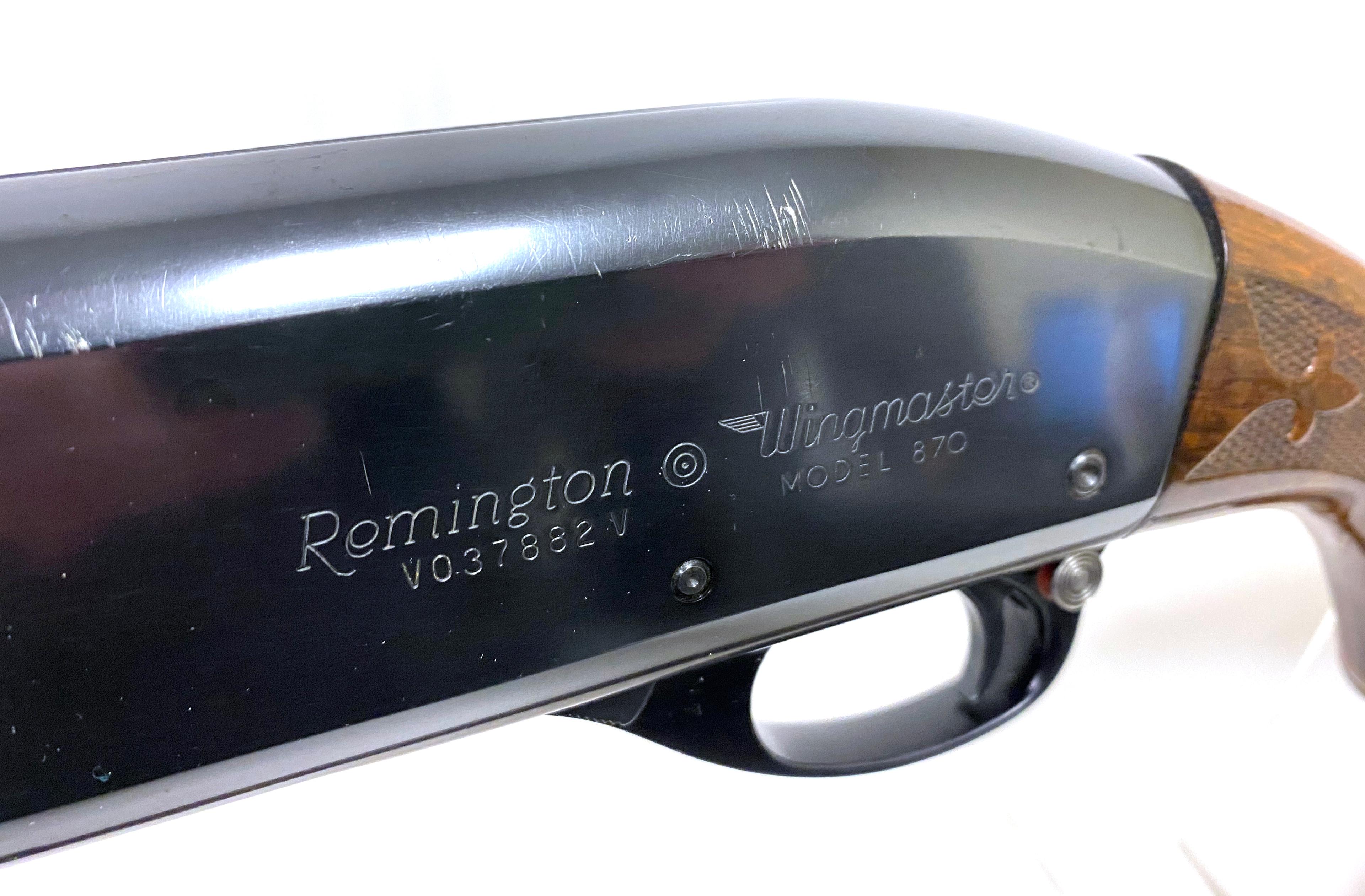 Excellent Remington Wingmaster Model 870 12 GA. Pump Action 20" Shotgun