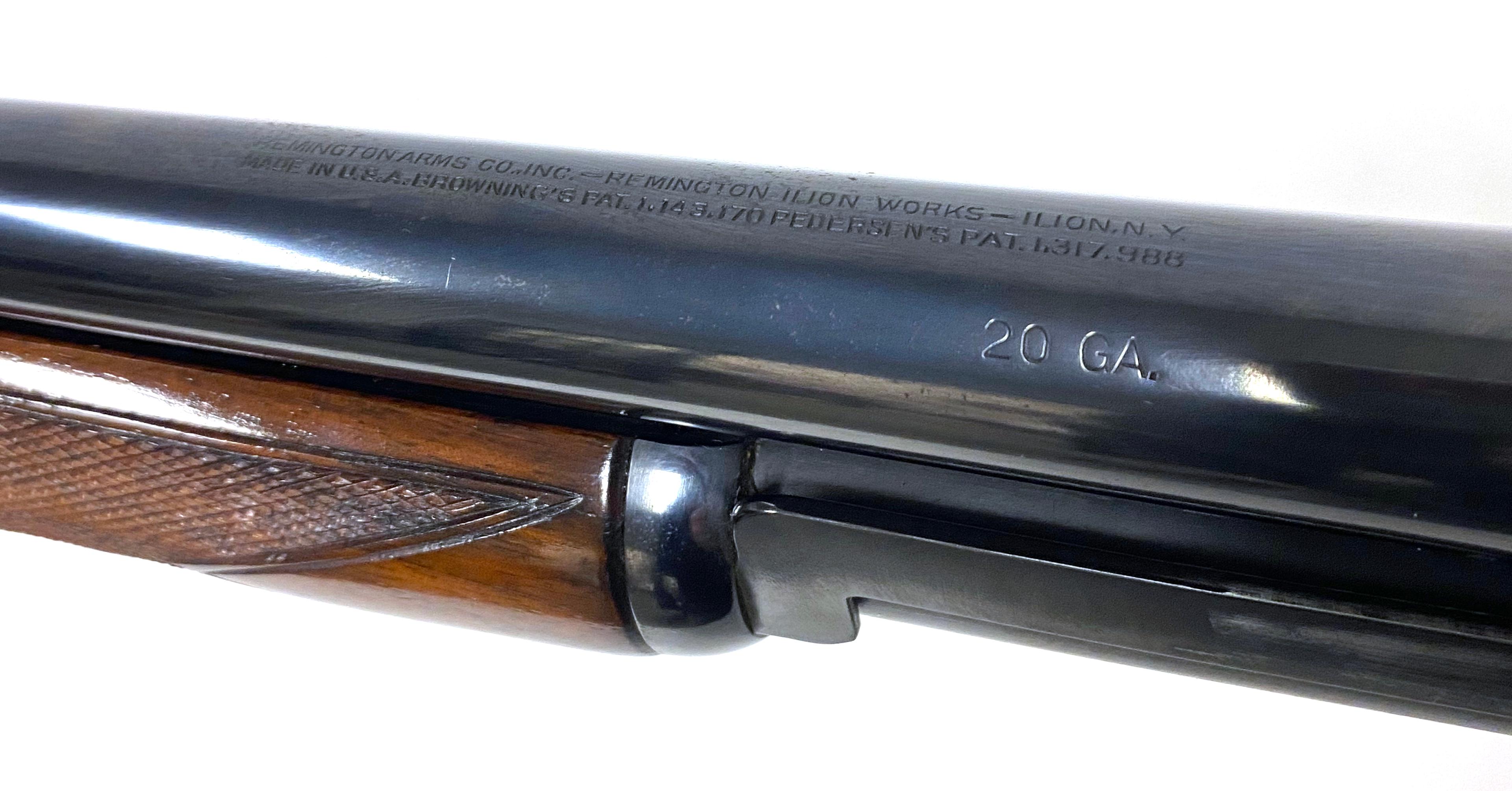 Excellent Rare Remington Model 17 20 GA. Pump Action Bottom Ejecting Shotgun