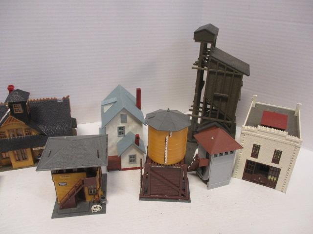 Model Railroad Station, Fire Department, Saloon, And More