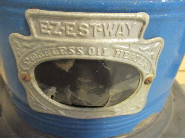 Antique Ez-Est-Way Smokeless Oil Heater