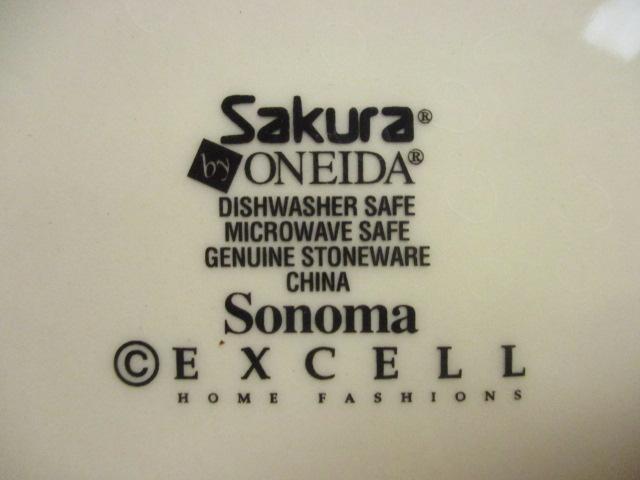 Oneida Sakura Sonoma Cereal Bowls and Salad/Sandwich Plates