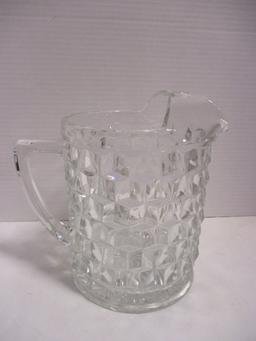 Fostoria American Pitcher with Ice Lip