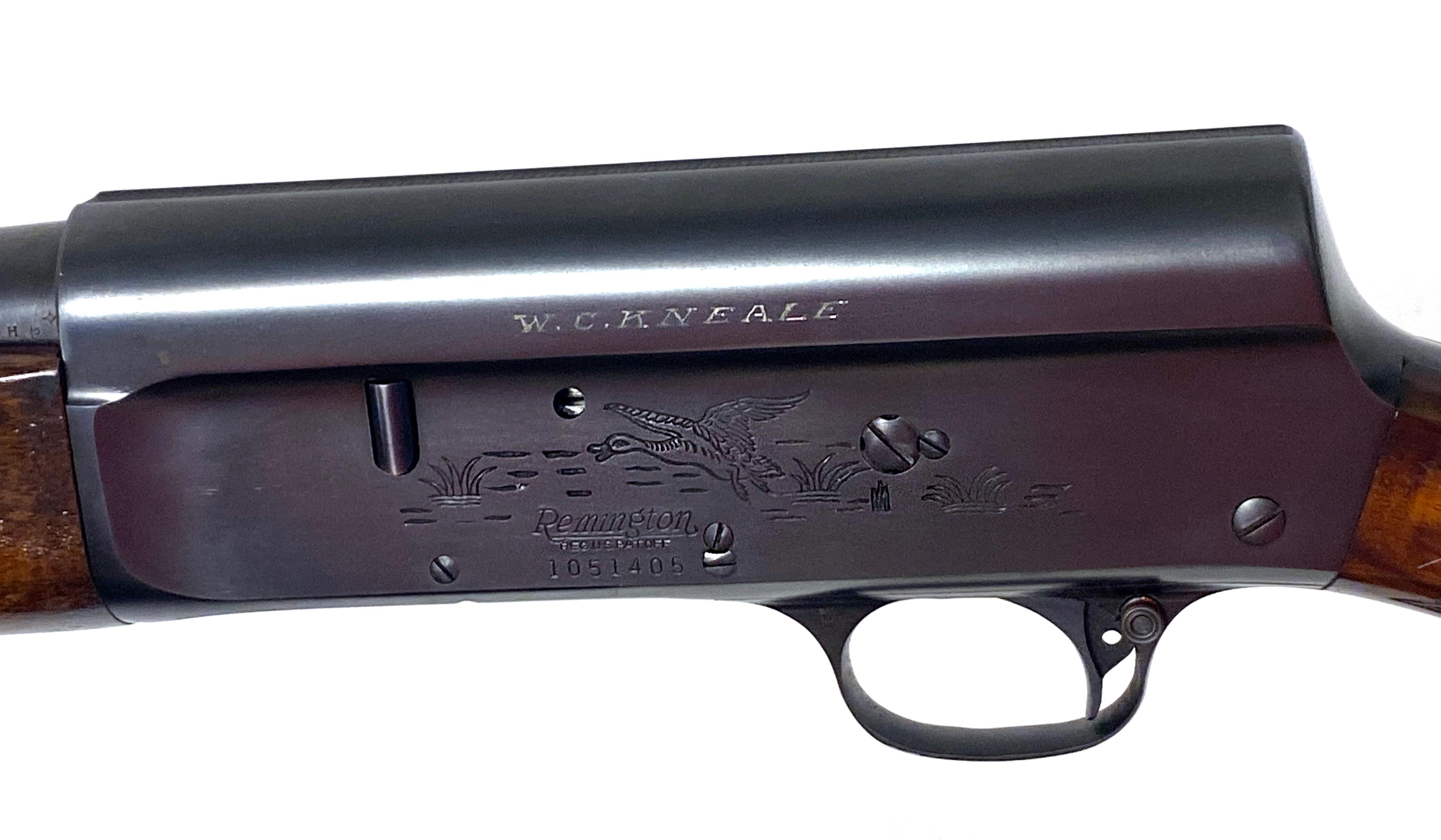 Excellent Like New Original Remington Model 11 20 GA Semi Automatic Shotgun - Named to W.C. KNEALE