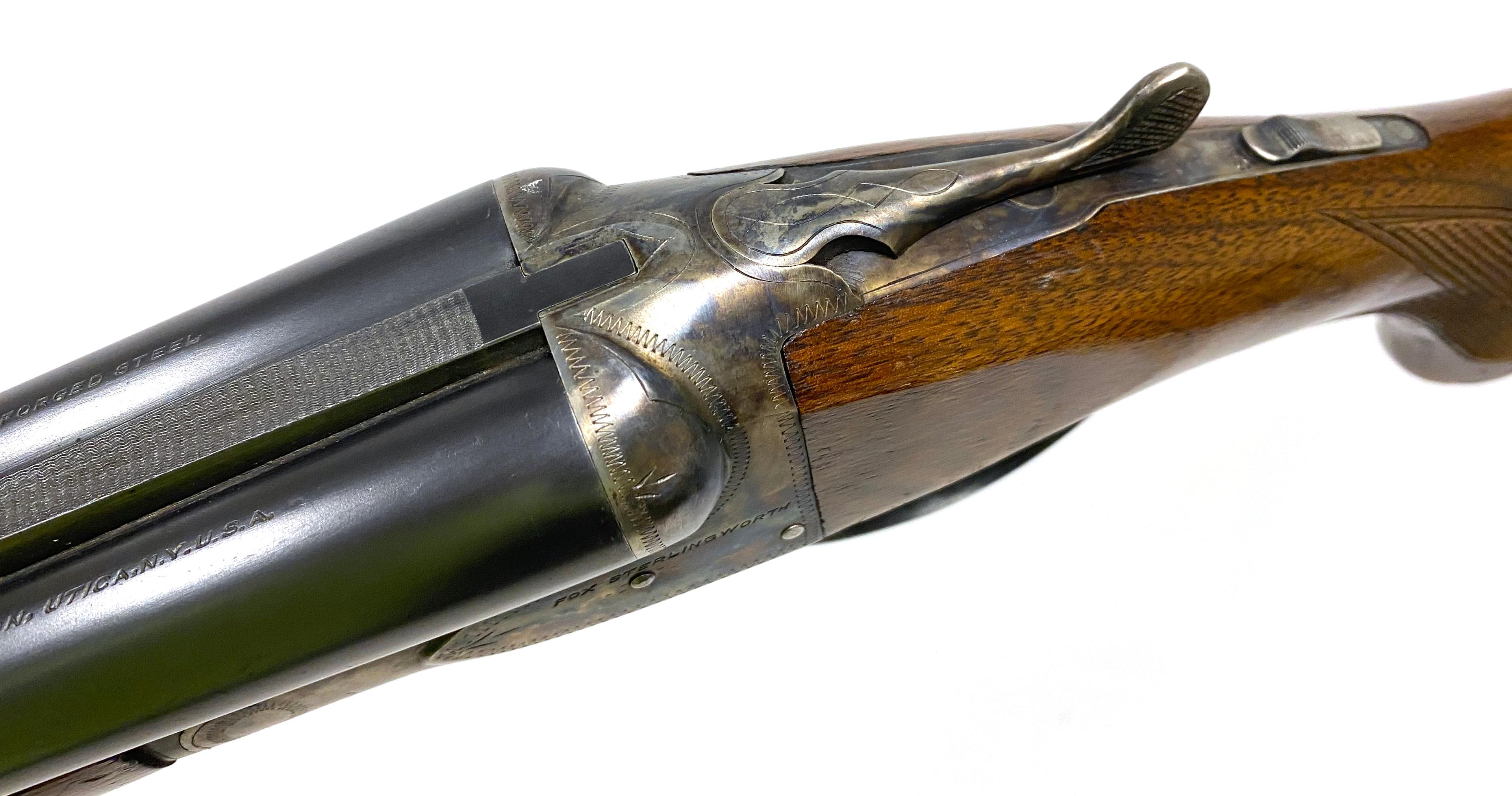 Excellent Savage Arms Co. FOX Sterlingworth 20 GA. SXS Double Barrel Hammerless Shotgun
