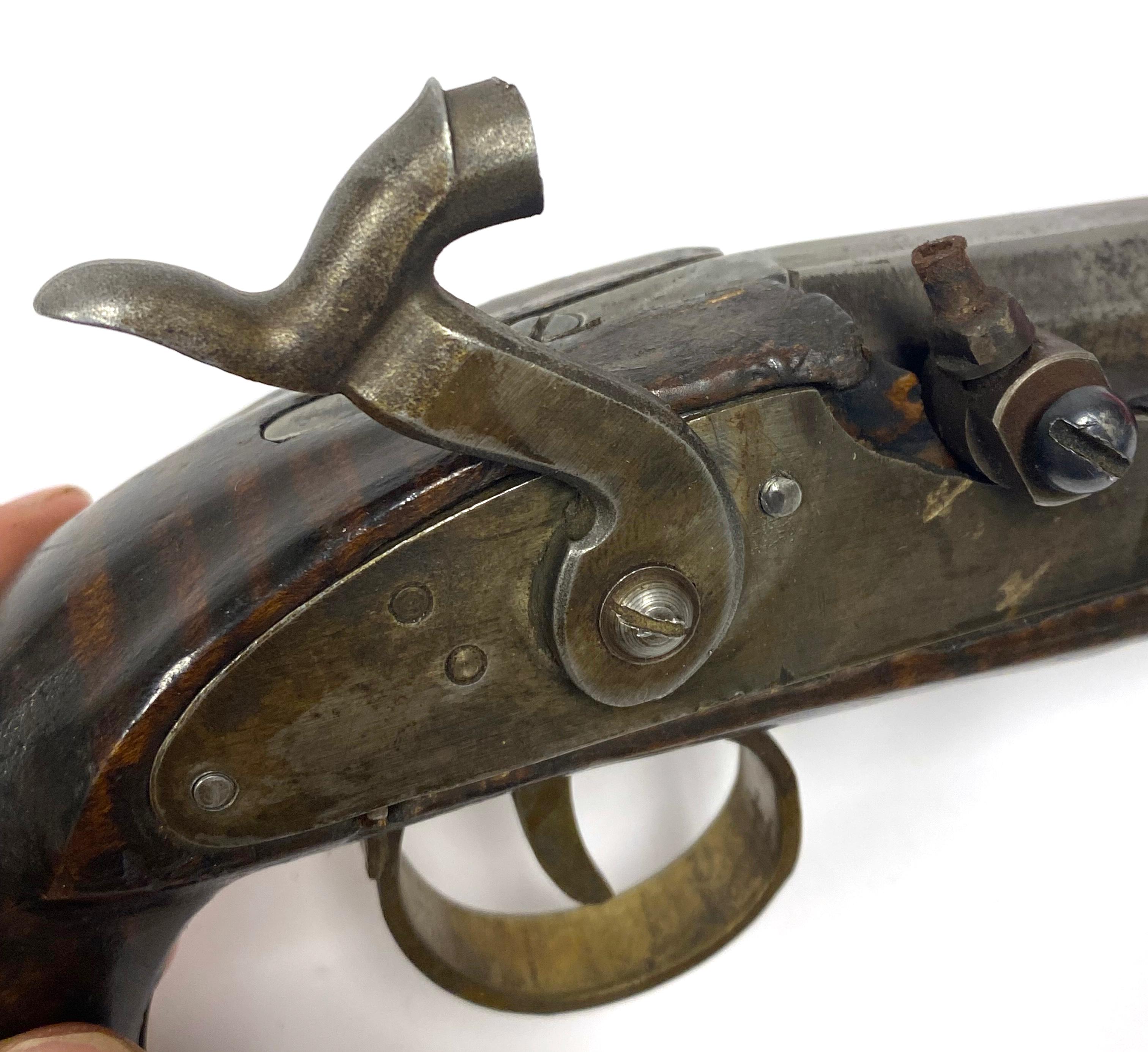 Antique Unmarked Caplock Muzzleloader Pistol