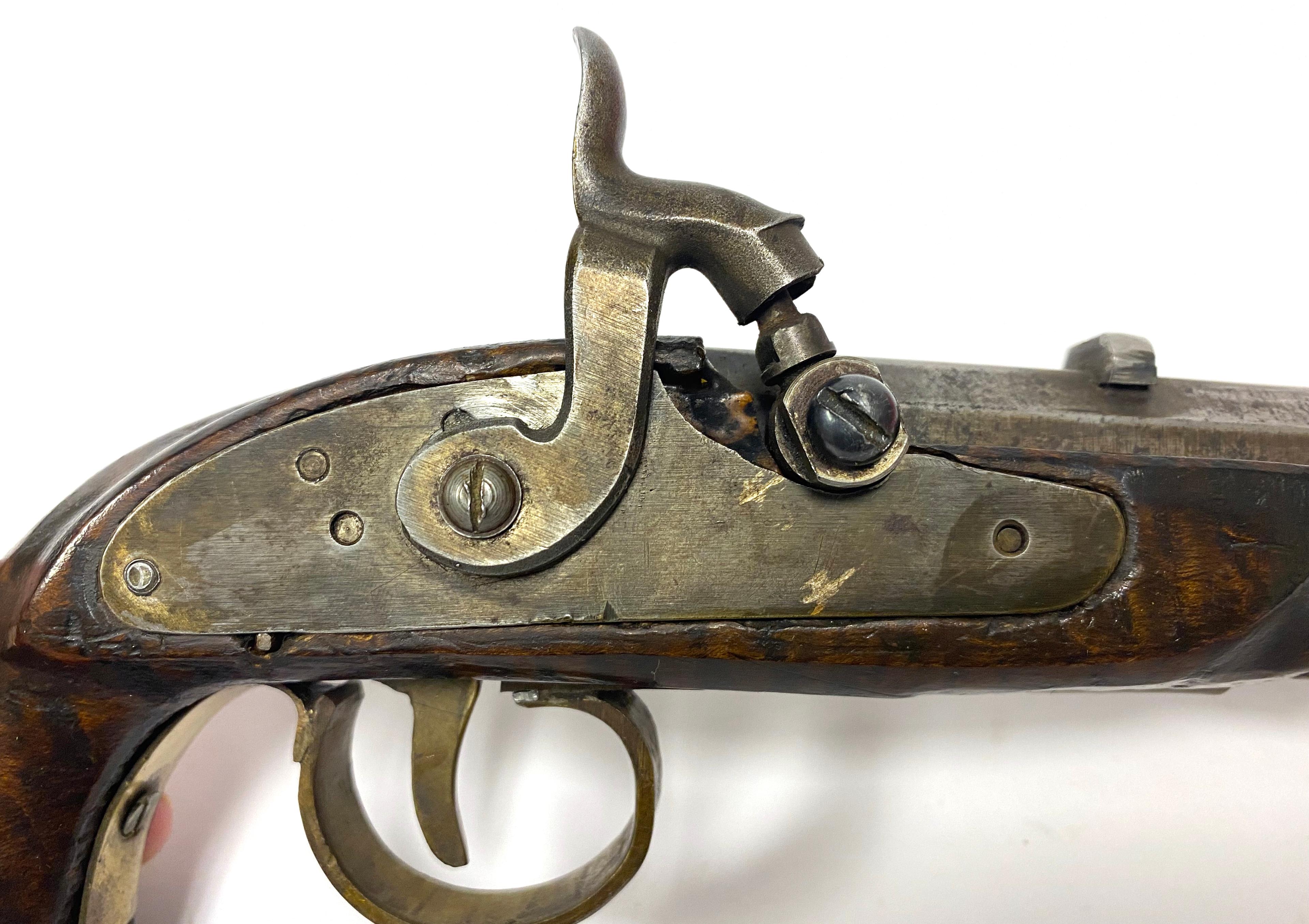 Antique Unmarked Caplock Muzzleloader Pistol