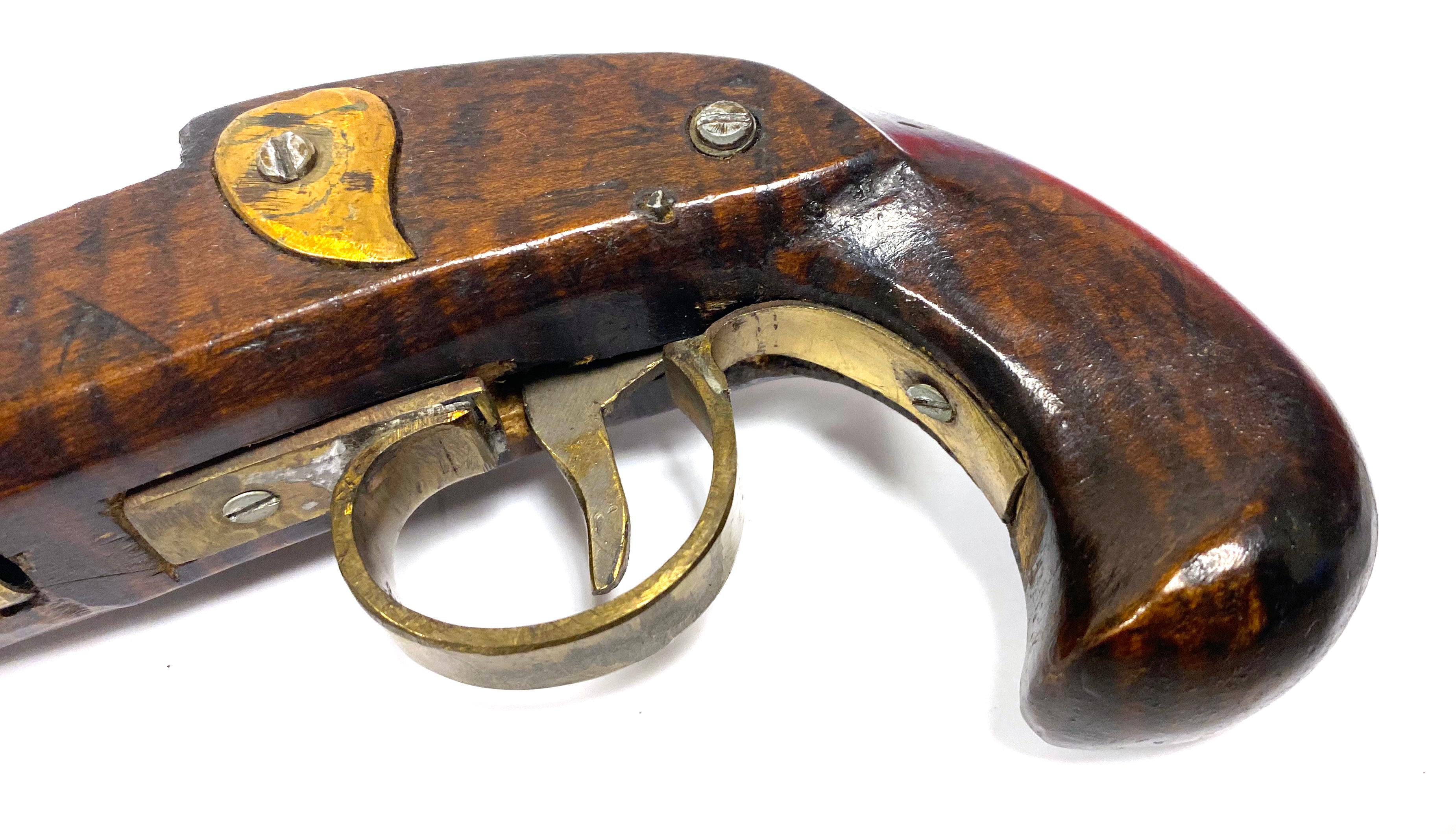 Antique Unmarked Caplock Muzzleloader Pistol