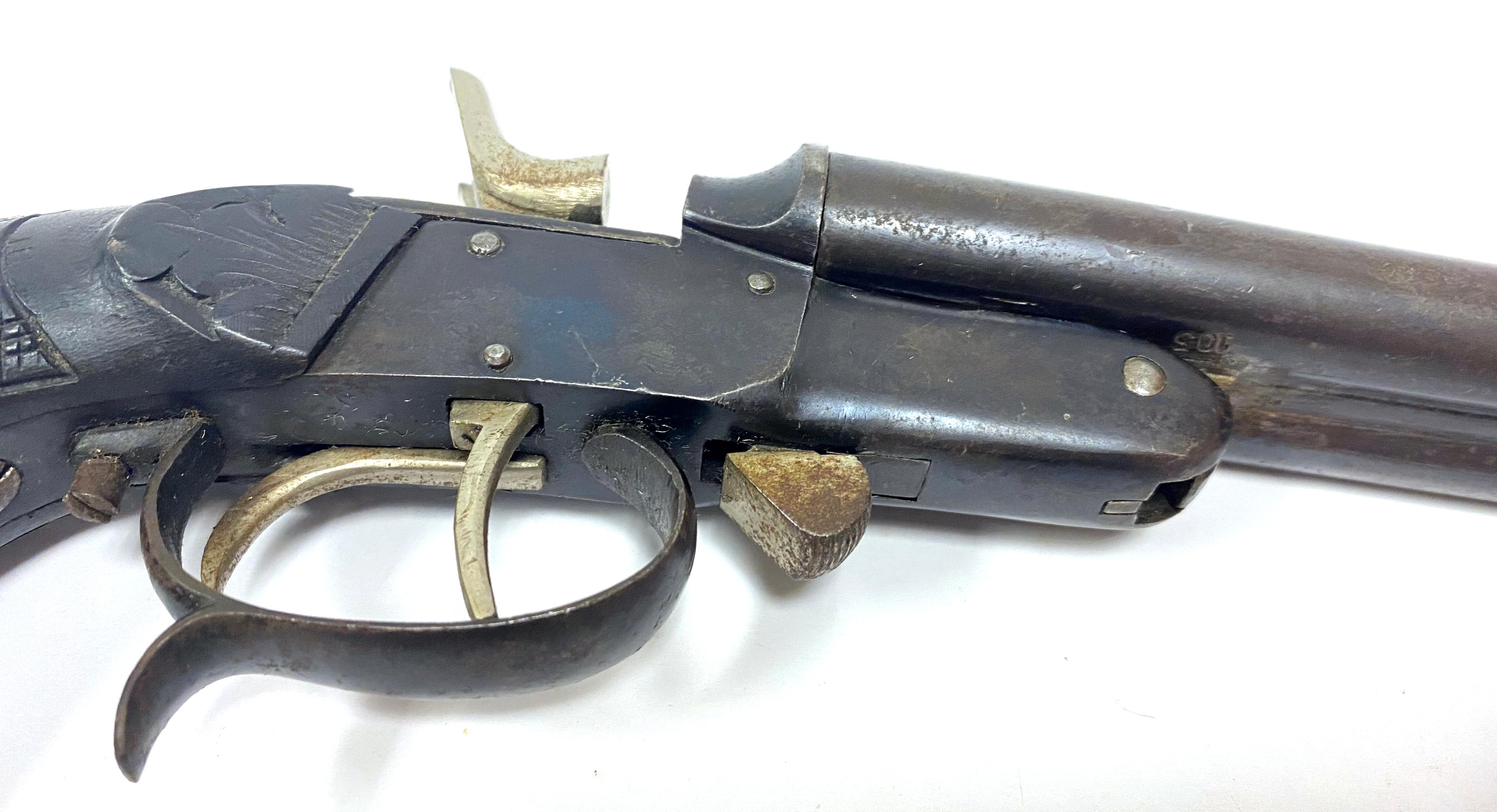 Antique Belgian .410 GA. Double Barrel SXS "Tukaway" Pistol