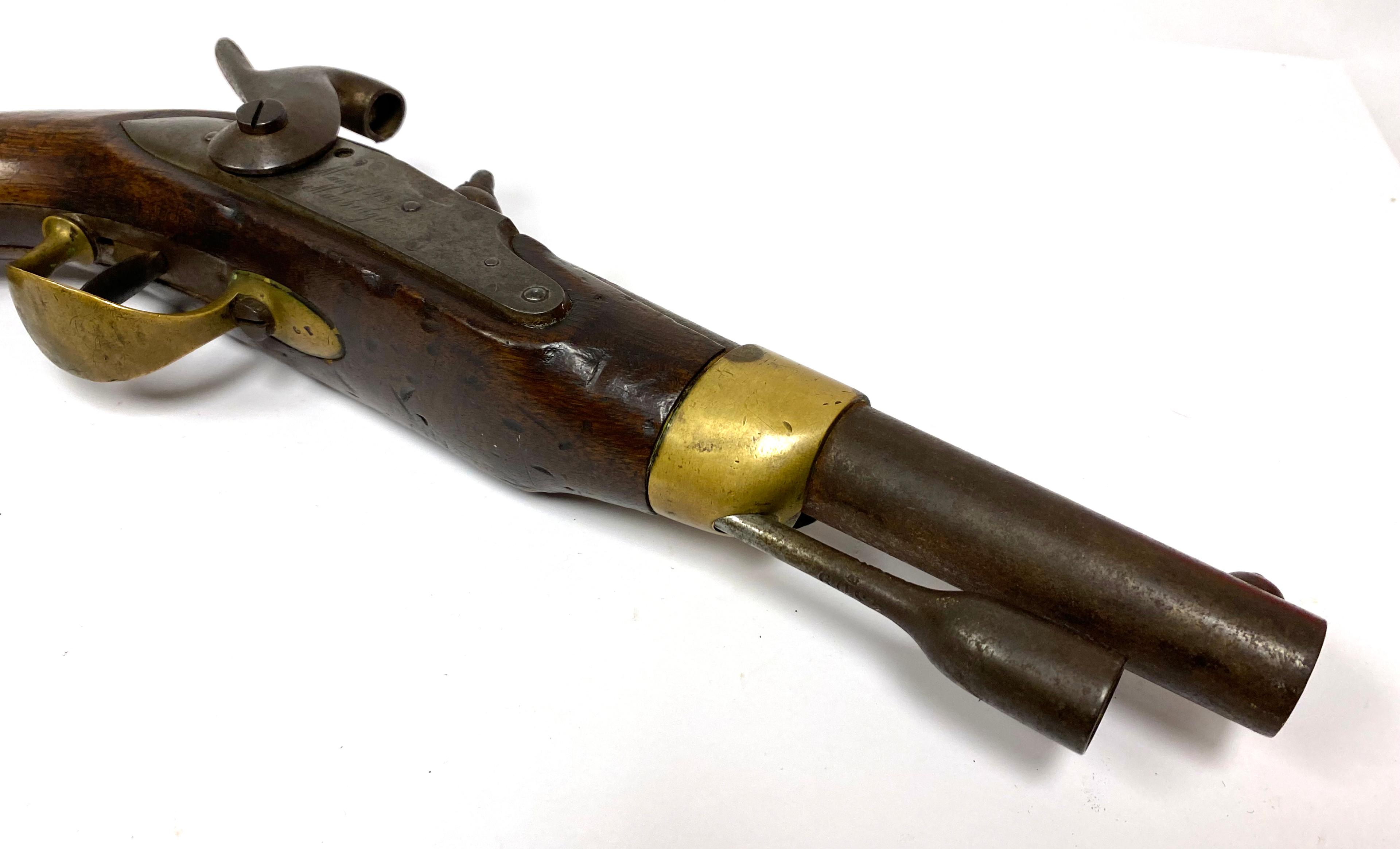 French Military Maubeuge Arsenal Model 1822 Percussion Service Pistol