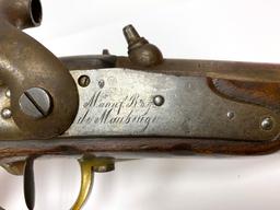 French Military Maubeuge Arsenal Model 1822 Percussion Service Pistol